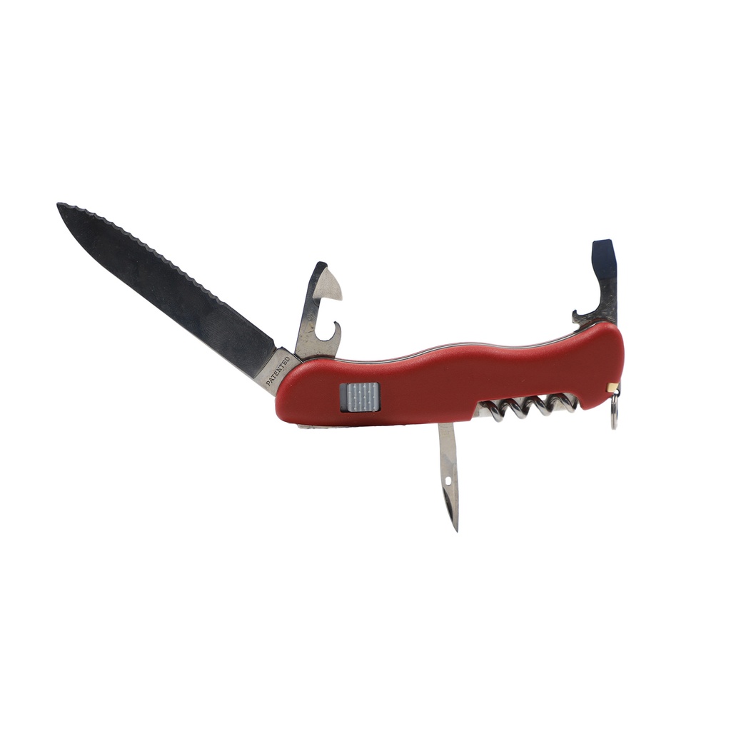 Victorinox Picknicker Swiss Army Pocket Knife, Large, Multi Tool, 11 Functions, Locking Blade, Red Size - XL