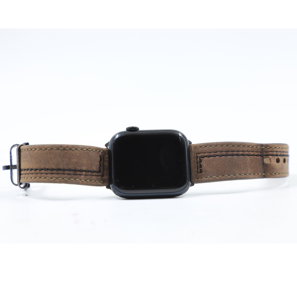 Apple Series 7 45 mm Aluminum Case brown Strap