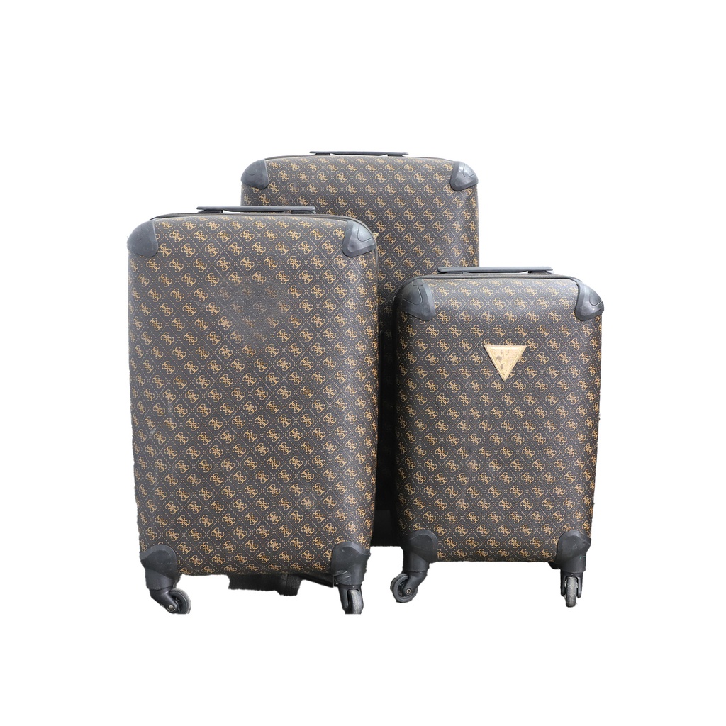 Set of 3 Matching Brown  Suitcase Travel