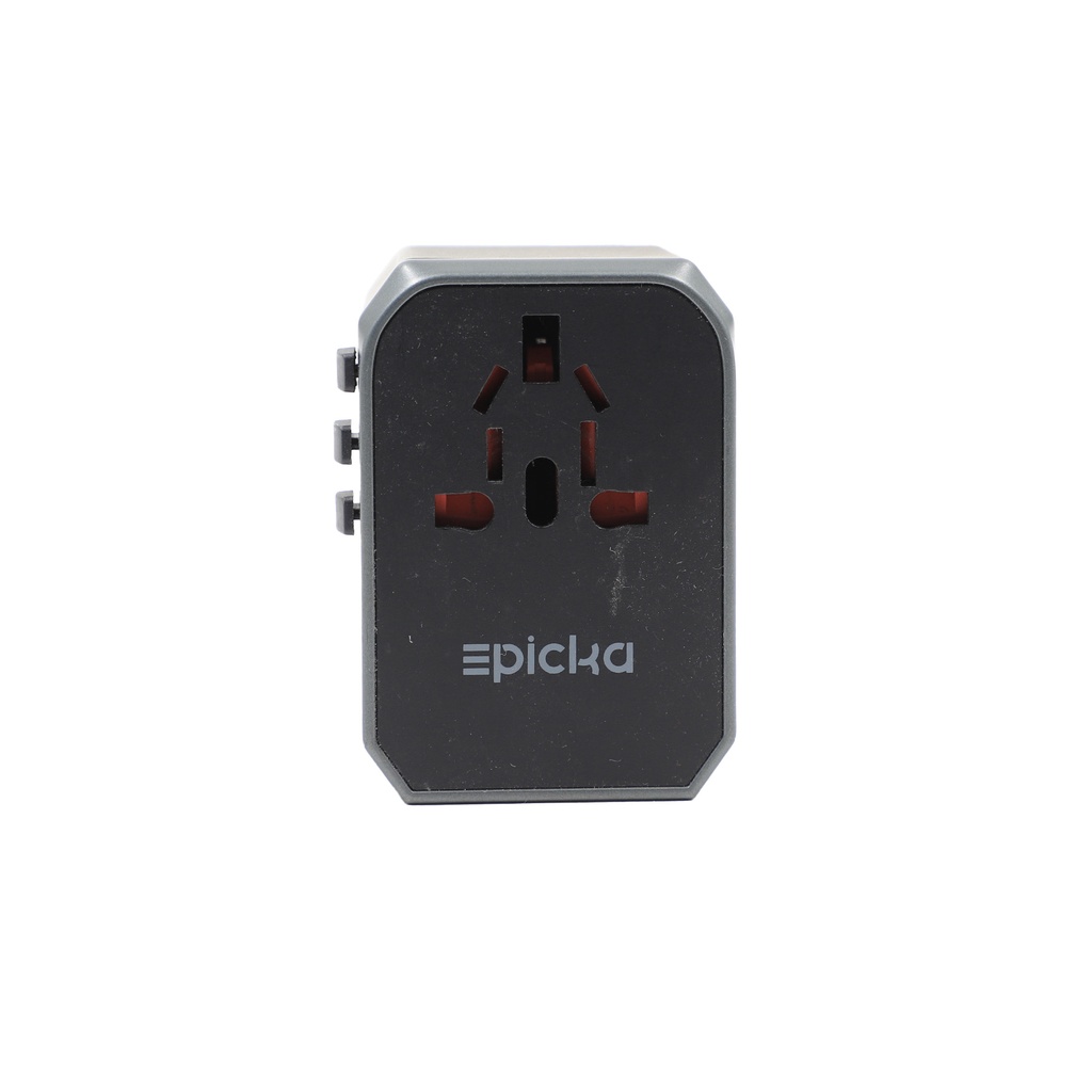 Epicka Universal Travel Adapter, GaN International Plug Adapter TA-105 Pro