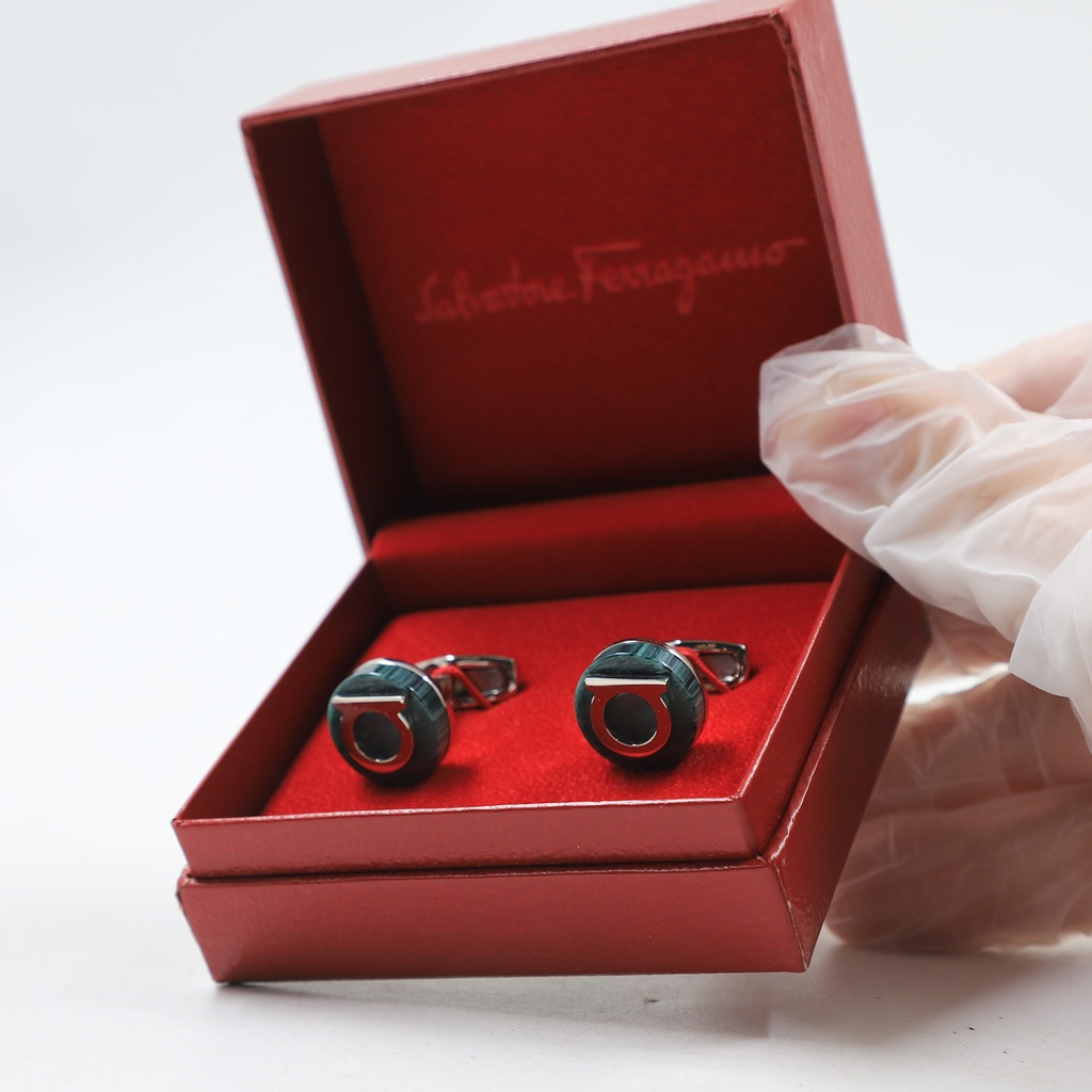 Salvatore Ferragamo Florence iTaly Gem Gan Cufflink