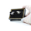 Dunhill Luxury 925 Silver Cufflinks Horse Raider