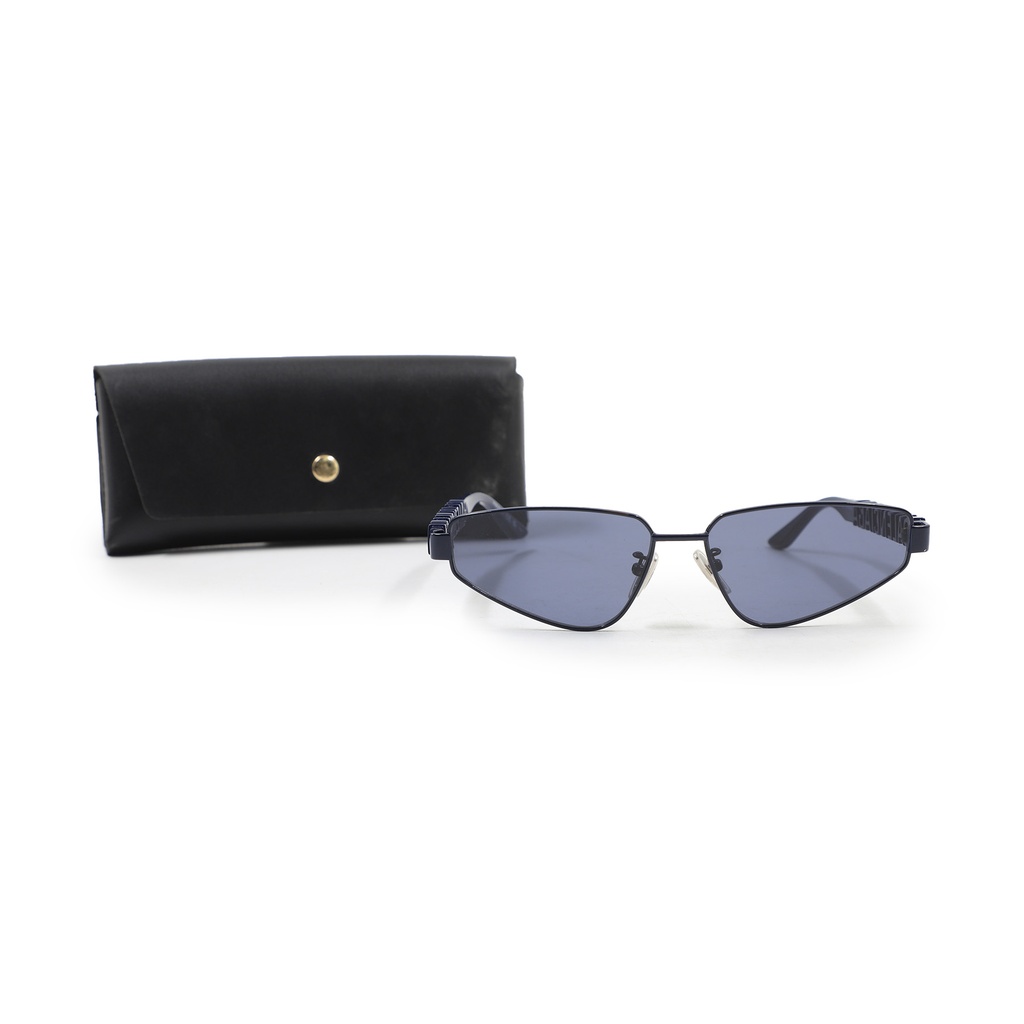 Balenciaga BB0107S 003 Navy Blue Sunglasses  Lens With :57, Bridge Width:17