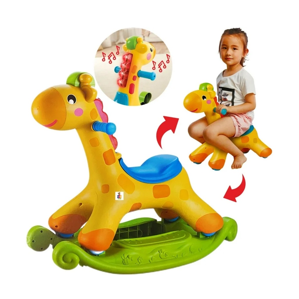 2 in 1 Rocking and Riding Giraffe