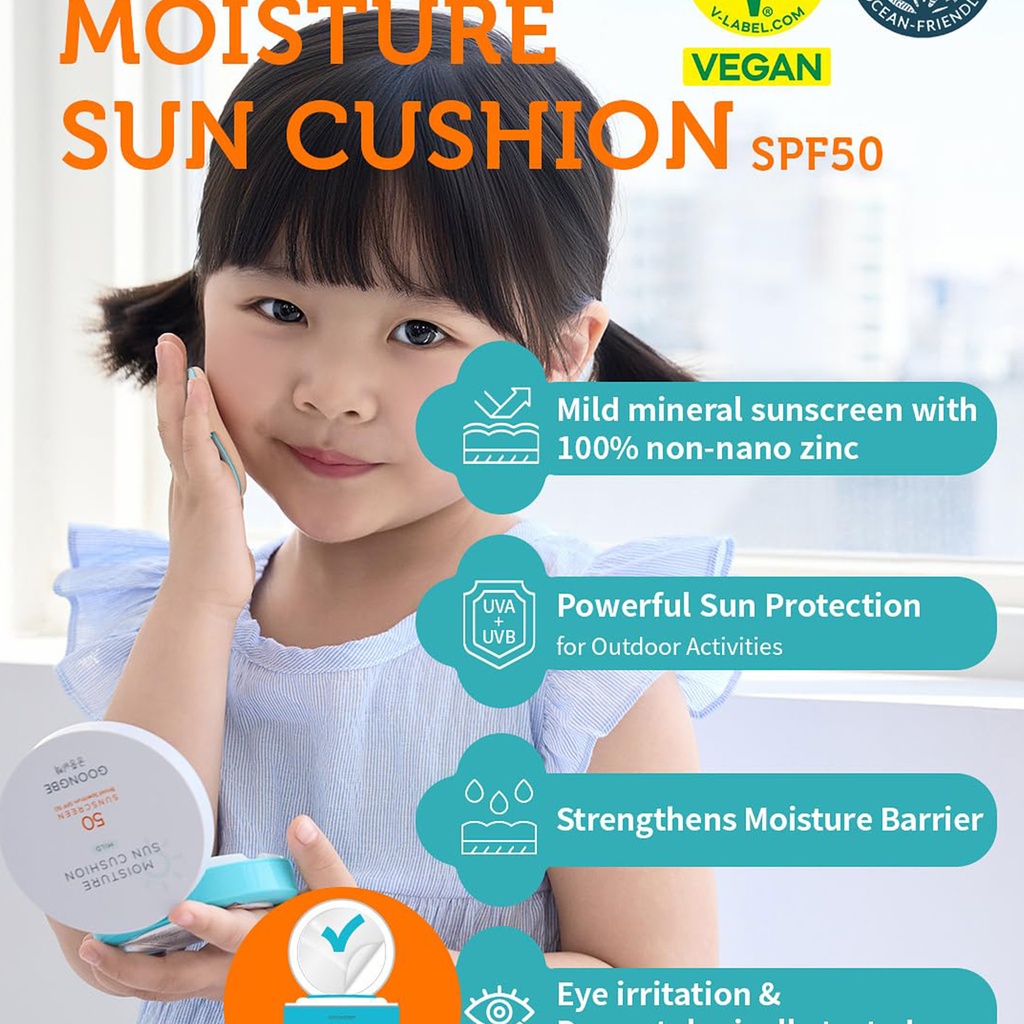 Goongbe Moisture Sun Cushion Mild  50+ SPf PA++++