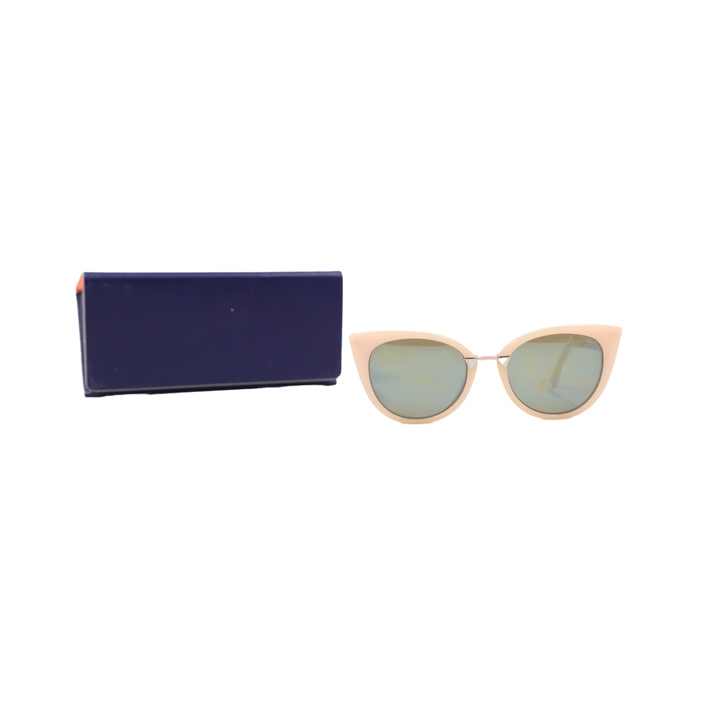 Fendi Pink Mirrored FF0118/S Orchidea Cat-Eye Sunglasses Lens With :52, Bridge Width:20