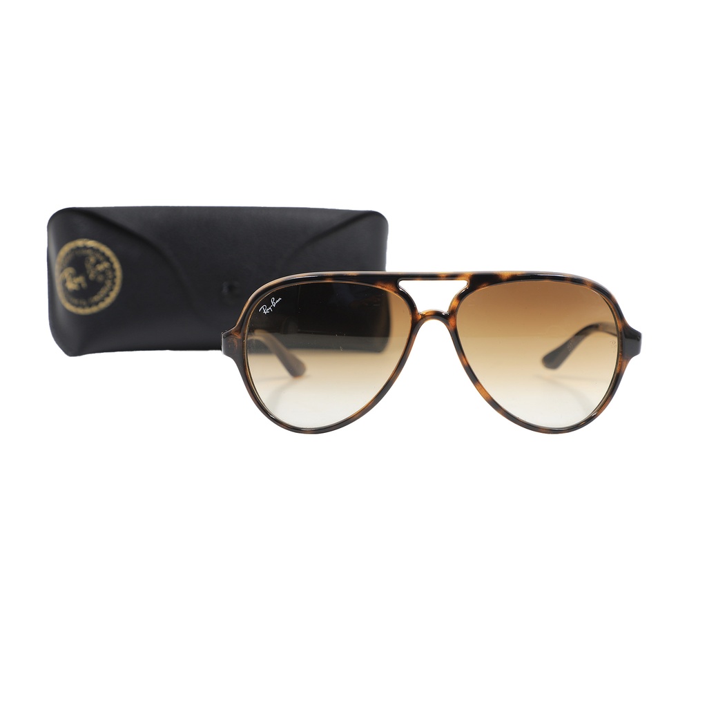 Ray-Ban Sunglasses  Cats 5000 Tortoise RB4125 710/51  Lens With :59, Bridge Width:13 ( Screen Scratch )