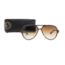 Ray-Ban Sunglasses  Cats 5000 Tortoise RB4125 710/51  Lens With :59, Bridge Width:13 ( Screen Scratch )