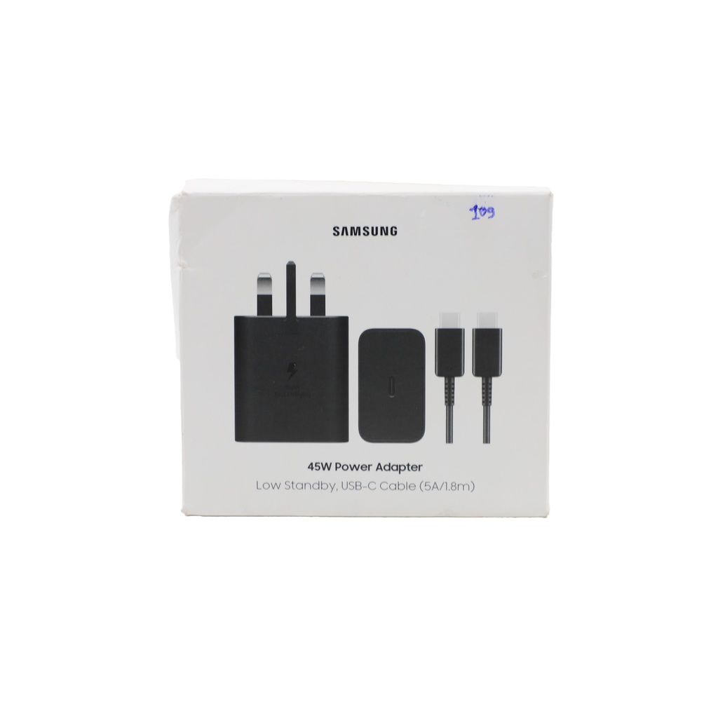 Samsung 45W PD Power Adapter with USB-C to USB-C 5A Cable / 1.8m / Fast Charging