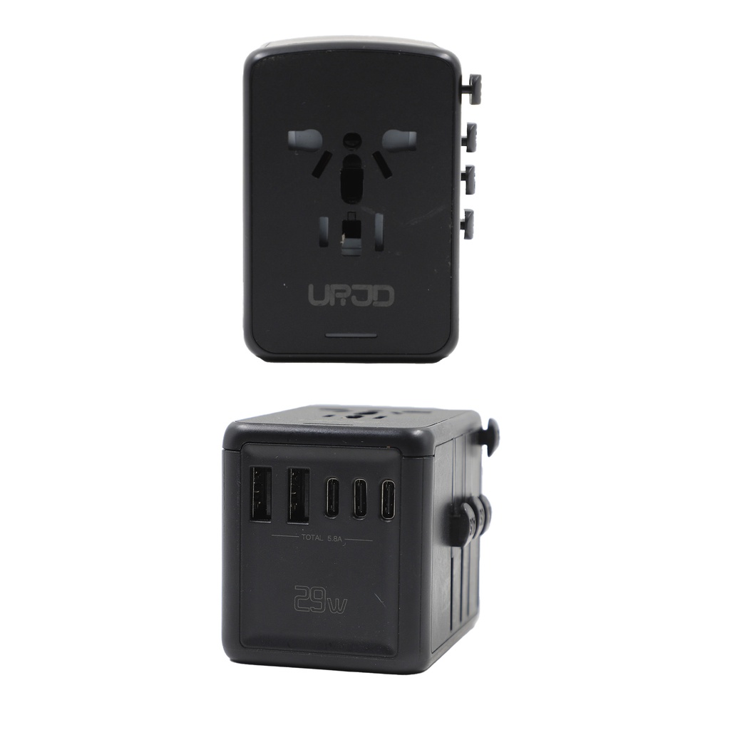 Universal Travel Adapter 5.8A 3X 3.0A USB-C Ports, 2X 2.4A USB- SL-207-3C2A