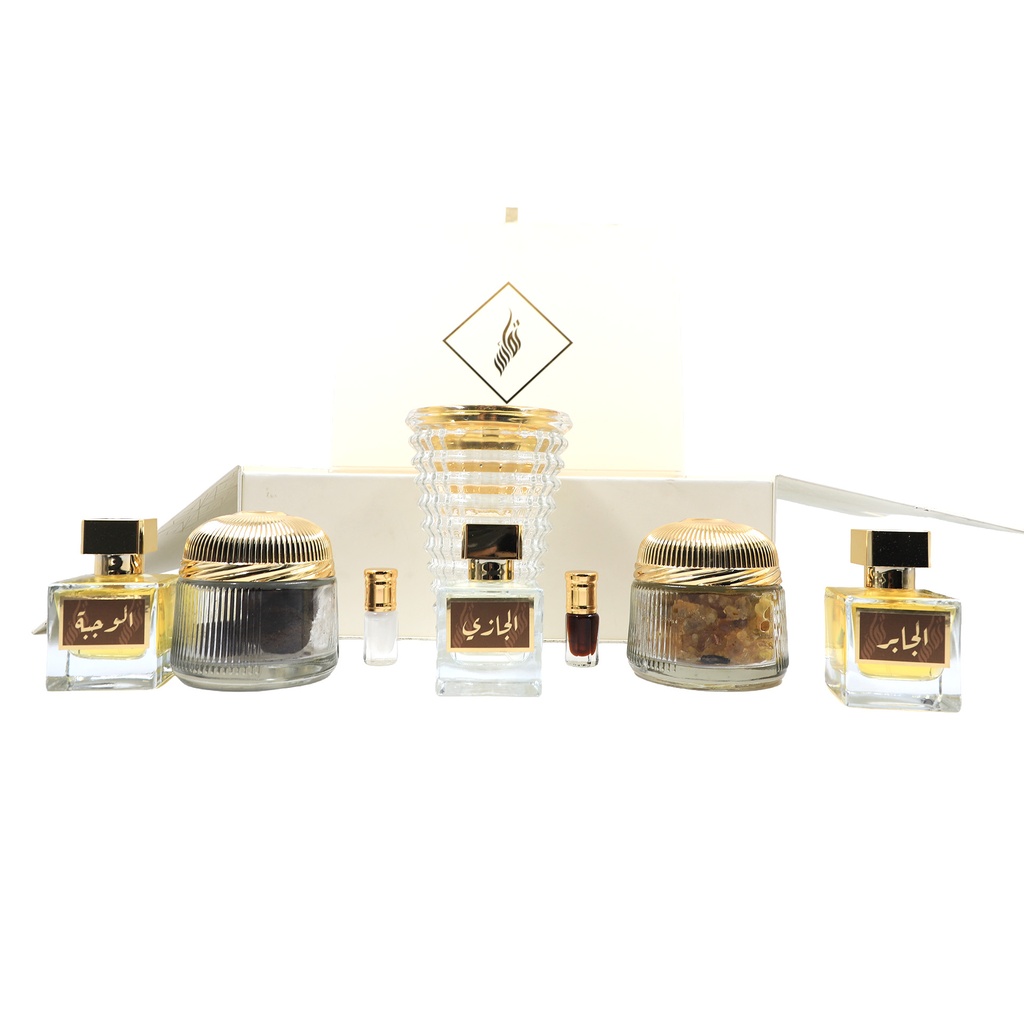 3 Set oF Perfume + French Luban +bukhoor nafaas + 2 Oud Box