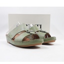 Caretti Flowax 1493 Memory Novocalf Aloe Soquare Buckle Nikel 1580 Matt Sandal  Color Green Size - 11 ½