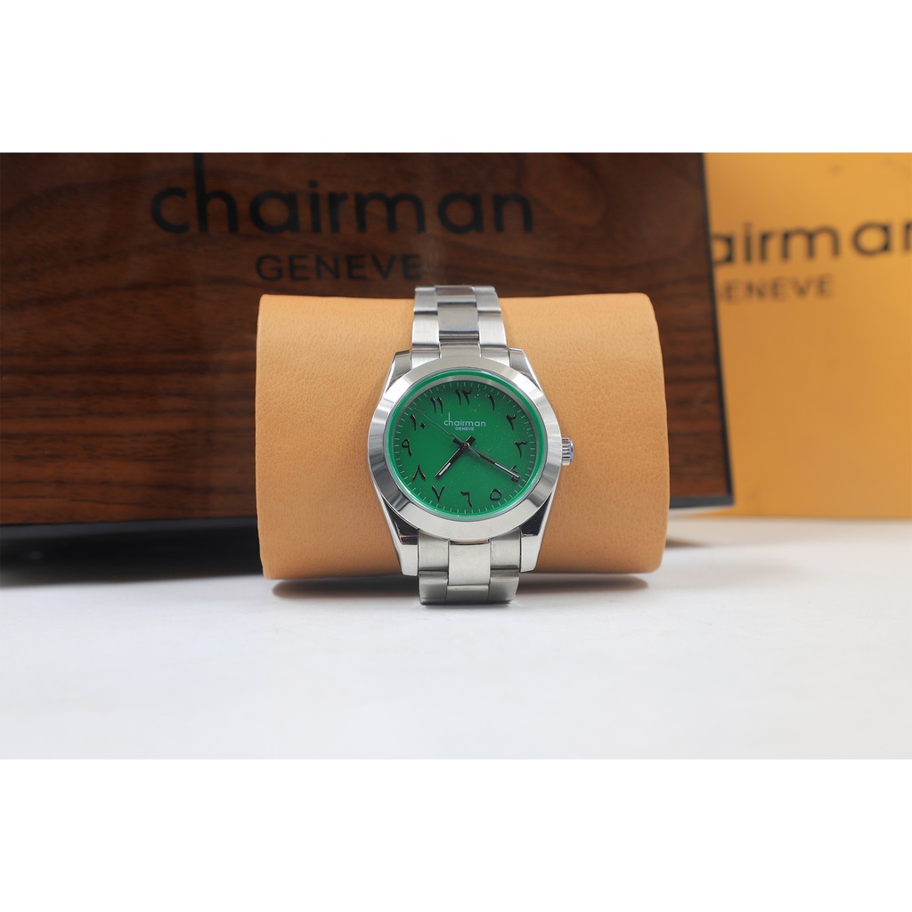 Chairman Swiss Made Water Resistant, Stainless Steel,