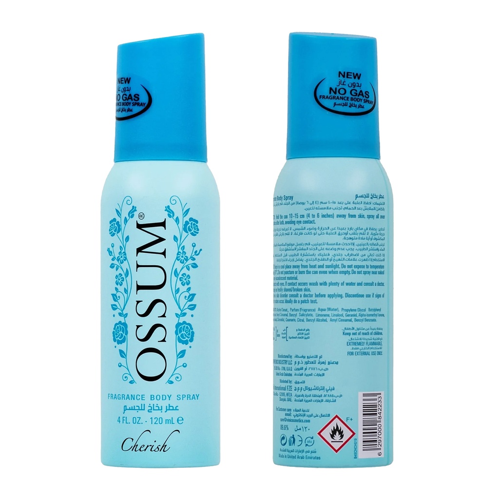 Ossum Fragrance Body Spray Cherish 120ML