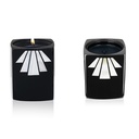 The Candle Holder By Kilian, In Black Lacquered Wood inlaid With Mother -of-pearl