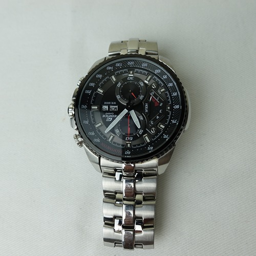 Casio Edifice Chronograph Black Dial Men's Watch EF-558