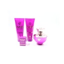 Versace Pour Femme Dylan Purple, Set: Eau de Parfum 100 ml 3.4 FL.OZ + Perfumed Body Lotion 100 ml 3.4 Fl.OZ +