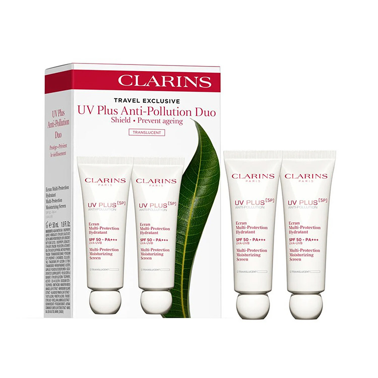 Clarins Travel Exclusive UV Plus Anti-Pollution Duo  Shield And Prevent Ageing Translucent