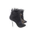 Jimmy Choo London Lace W/Suede Black Heels, Size:37