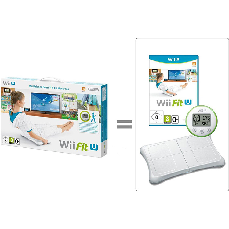 Wii Fit U Balance Board Accessory and Fit Meter - Wii U