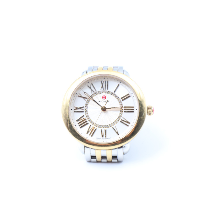 Michele TRH1817635, SEREIN Sapphire Crystal Stainless Steel Swiss Movment, one 18K Gold Diamond Dial Women's Watch MWW21B000148