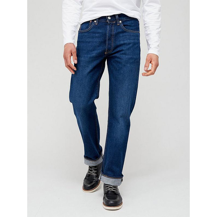 Levi Strauss & Co  501 Original, Sits At Waist, Regular, Through Thigh, Straight Leg - Size: 36W 32 L