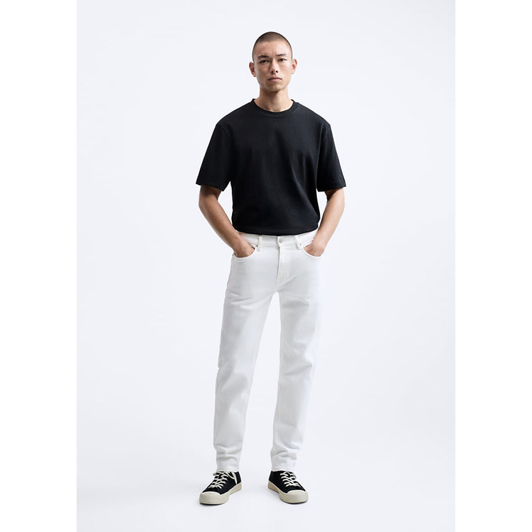 Zara 05575 Slim Fit , Mid Waist Thigh Tapered Leg Size: 42