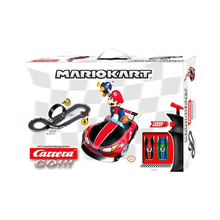 Mariokart Carrera GO!!! Multi Race Track 4.9 meters Including  Mario and luigi Cars