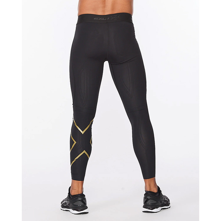 2XU Force Mid-Rise Comp Tight, Style:Wa5367b, Size: S , Color: Black/Gold