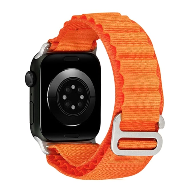 Alpine Woven Nylon Watch Band for Apple Watch 38/40/41mm Universal Watch Band XO BT05A - ORANGE
