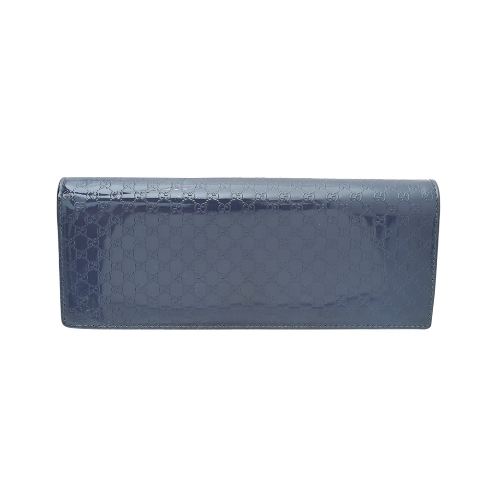 Gucci Blue Violet Microguccissima Broadway Clutch