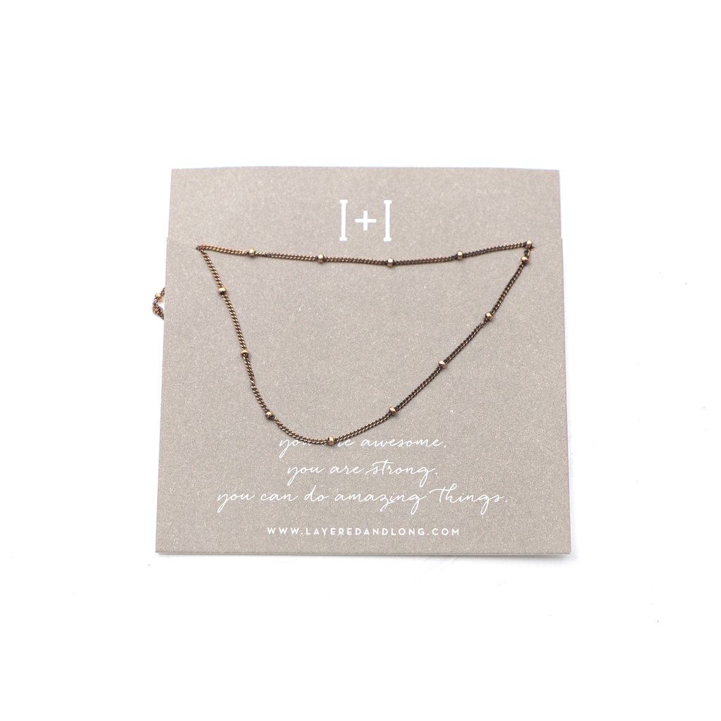 Dainty Collar Necklace, Satellite Chain Necklace