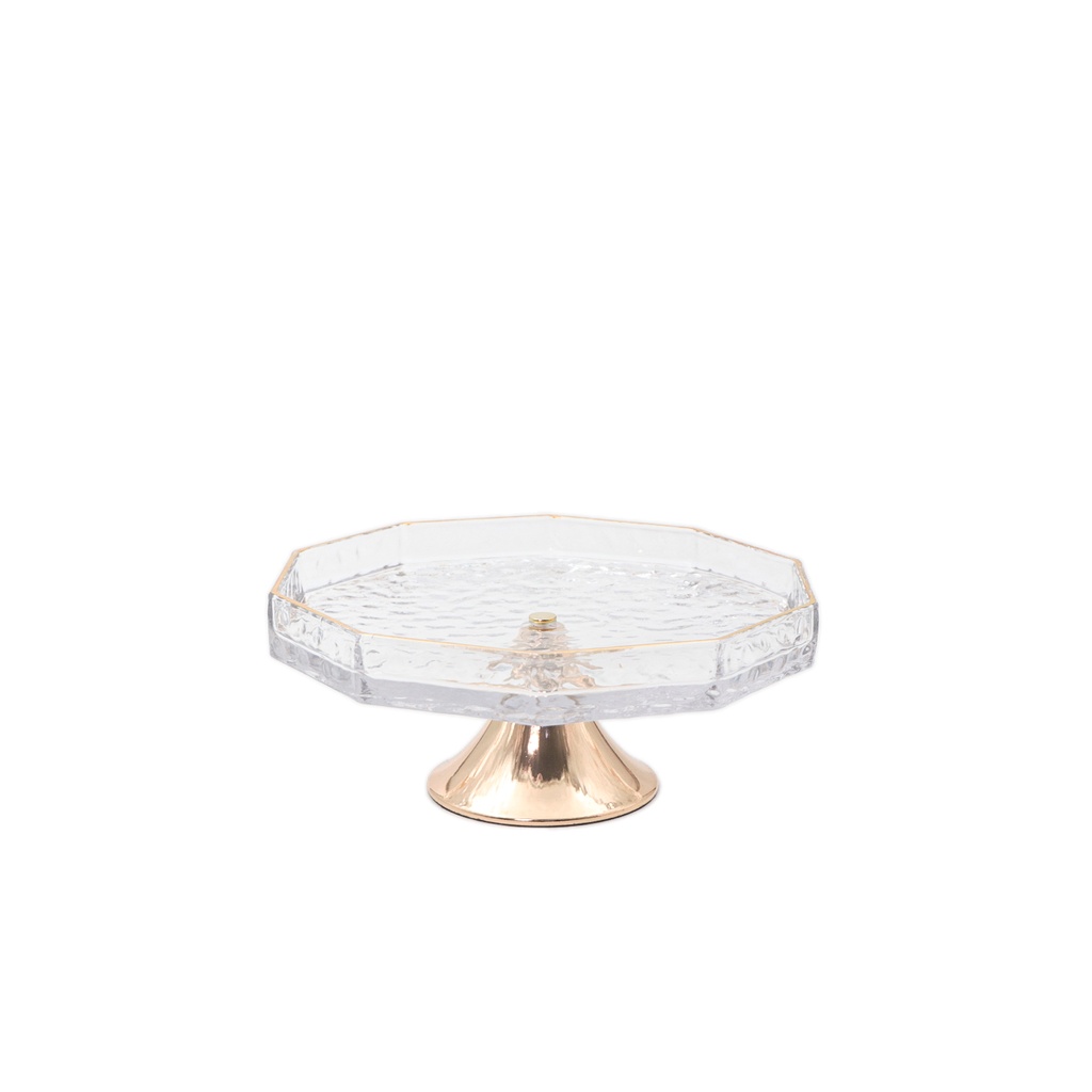 Ele 4PM Luxury Gold Dtand Tray with Gold Border 37x18.5 40cm