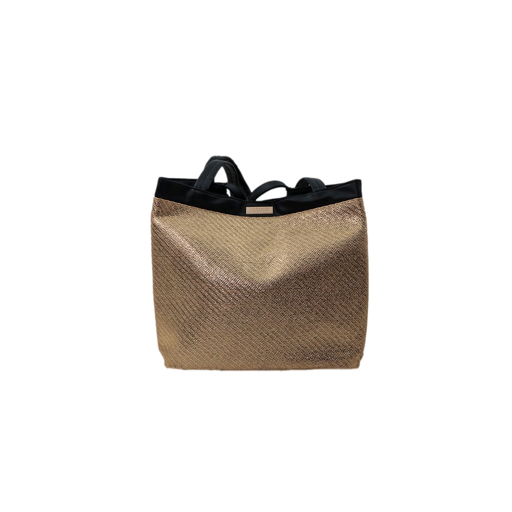 VERSACE Parfums Gold & Black Tote Handbag