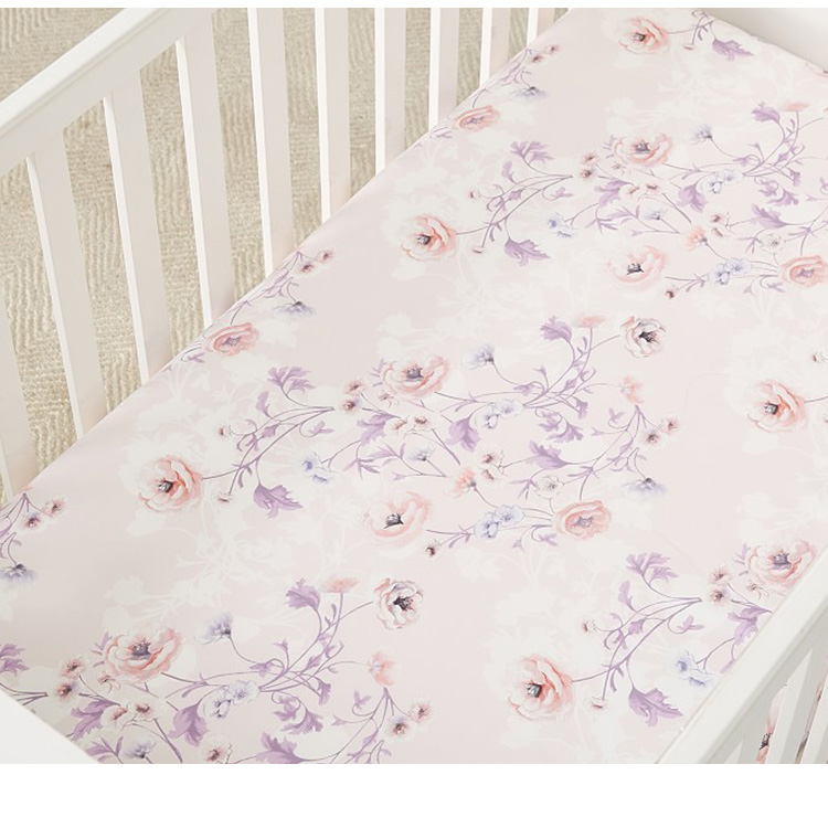 Pottery Barn Kids Monique lhuillier - Floral Fairy Crib Fitted Sheet