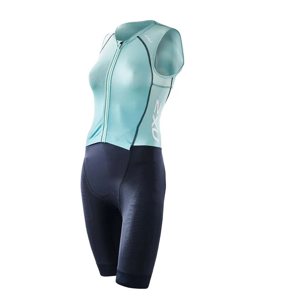 2XU Womens Light Speed Front Zip Trisuit, Size: L
