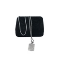 Kay Silver Square Shape Simple Pendant  Necklace Charm