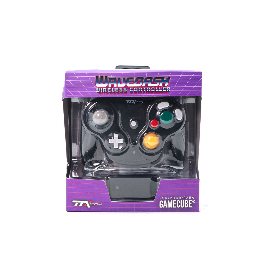 Ttx Gamecube Wavedash Wireless2.4 Ghz Controller Silver For Nintendo Gamecube with Wii Console