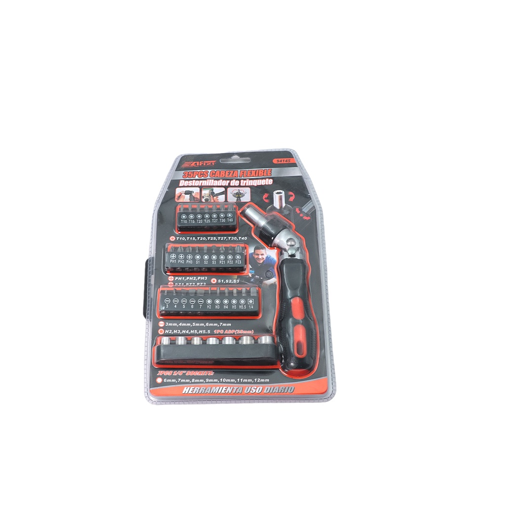 35 Pcs Caveza Flexible Multi Heads