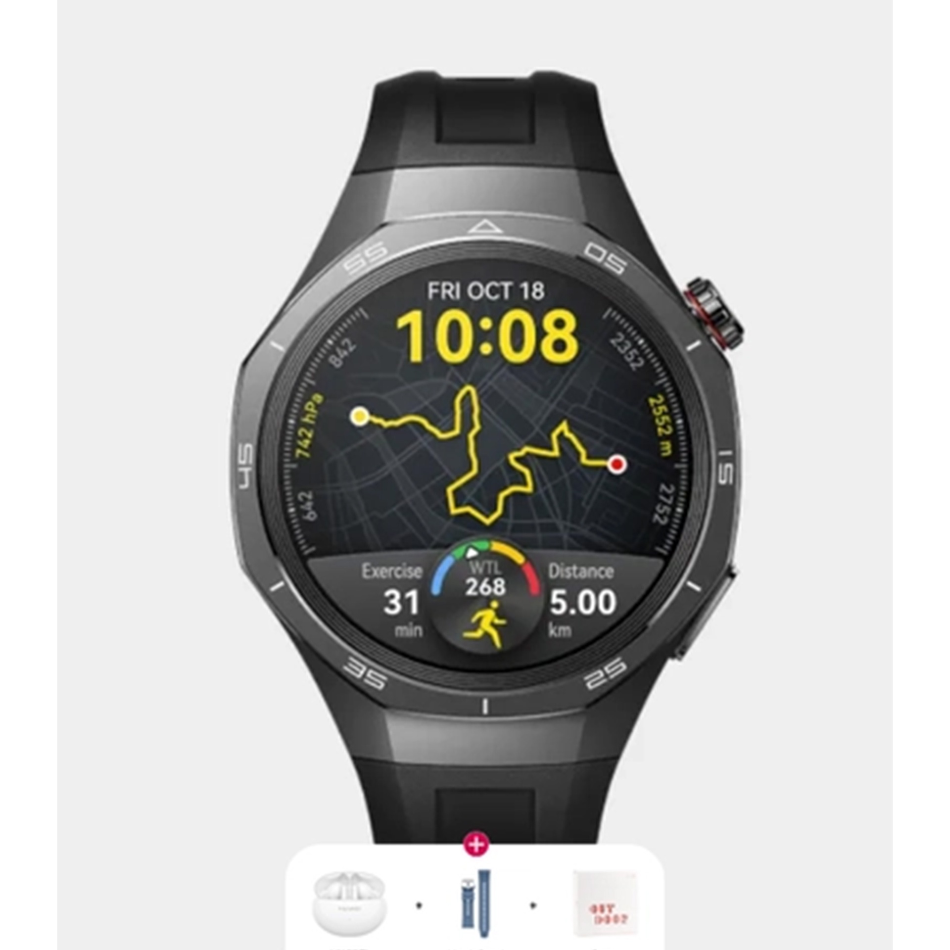 Huawei Watch GT 4 41mm - Black Fluoroelastomer Strap | Oksouq