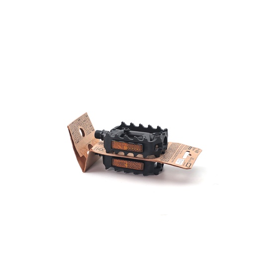 Flat Resin Mountain Bike Pedals 100 - Black