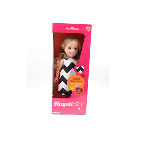 Hayati Girl Sandy Wavy Dress In Chevron Pattern Dress