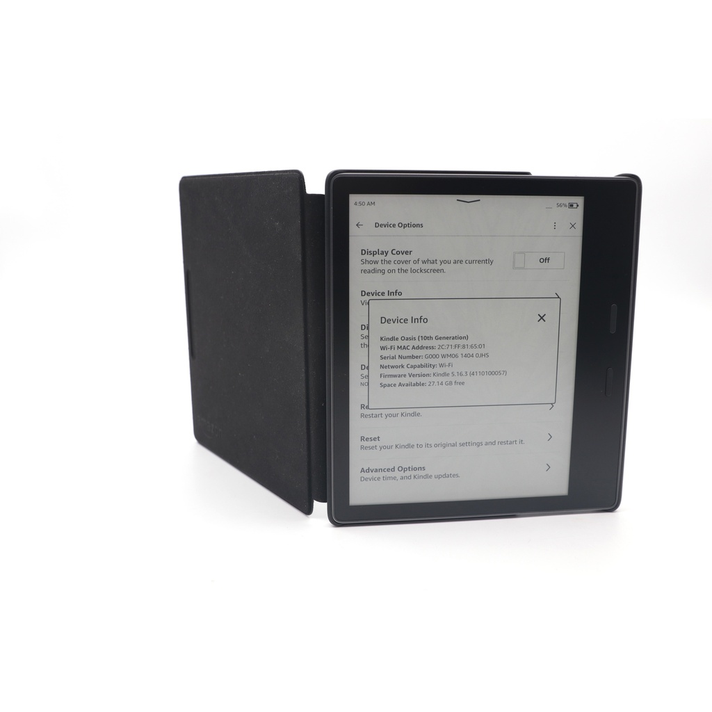 Amazon Kindle Oasis S8in40 E-reader 32 gb + Cover Good Condition