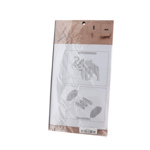 3d Wooden Model Elephant Difficulty Bigginer