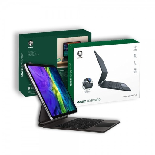 Green Lion Magic Keyboard Designed For iPad  Wireless Connectivity , Magnetic, Foldable, TrackpadGesture