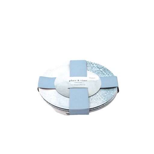 Place & Time - Calm & Cool 4pc Melamine Plate Set size - M