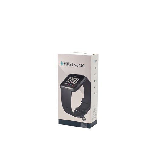 Fitbit Versa Smart Watch, Black/Black Aluminium, One Size (S & L Bands Included)