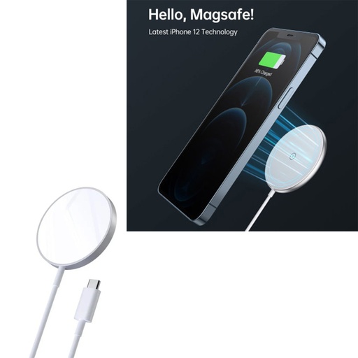 Choetech Magnetic Snap-On Wireless Charger, Ultra Thin Design 15 w max Wire Included Charging Protection