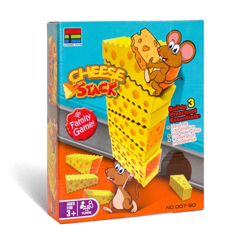 Cheese Stack Tower Family Game - 1 to 4 Players