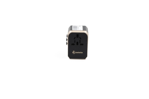 International Travel Power Adapter With 4 USBs (5.6A), Fast Charging Type-C